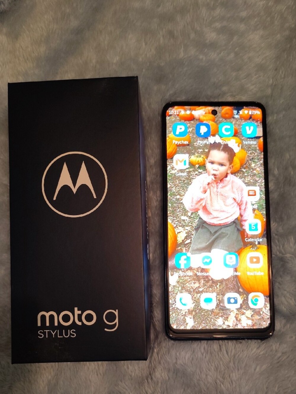 Motorola Moto G Stylus 2022 128g Blue Smartphone Full-Color Display Unlocked - Picture 2 of 7